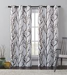 VCNY Home | Kingdom Collection | Printed Blackout Microfiber Curtain Panel with Grommets, Modern and Contemporary Style Window Dressing for Home Décor, 40" x 84", Beige