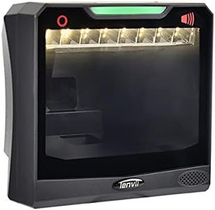 LENVII Scanner Code à Barres Mains Libres,Omnidirectional Auto Lecteur de Code Barre USB 1D/2D/QR Barcode Scanner,Scanner code barre Prend en charge la numérisation des code barres à partir de l'écran