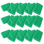 Mallofusa 24Pieces/12Pair Gym Workout Soft Cotton Stretchy Wristband Wrist Sweatbands Sports Indoor Outdoor Basketball Volleyball Exercise Fitness Green