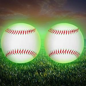 Chivao Glow in The Dark Baseball Light up Baseball, Official Size Baseball Gifts for Boys and Girls, Kids, and Baseball Fans Baseball Accessories (2 Pack)