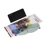 Photochromic and Anti-Fog Film for Motorcycle Helmet Visor Helmet Shield Insert Lens Transitional Visor Film from A Clear to A Indigo Tint,Stay Transparent Indoors,Darken in the Sun,Visual Comfort