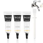 Ganbaro 3PCS Silicone Grease, Waterproof Silicone Lubricant, Efficient Lubrication Silicone Grease Tube, High and Low Temperature Resistant, Wide Range of Applications