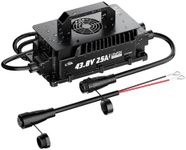 LiTime IP65 Waterproof 43.8V 25A Lithium Battery Charger for 36V(38.4V) LiFePO4 Lithium Battery, Wide Applications for Golf cart, RV, 36V trolling Motor