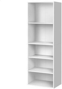 ALFORDSON Wooden Wardrobe Cabinet with Adjustable Shelves, 50.5X 40x 160 cm, Compact Design Closet Clothes Storage, Dresser Clothing Organizer Cupboard for Bedroom Living Room, White