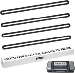 [4 Pack] Impresa Foam Gasket Sealer for Nesco VS-12 Deluxe Vacuum Sealer - Upper & Lower Food Sealer Gaskets to Improve Heat Sealer Machine Suction - Replacement Vacuum Sealer Parts - Kitchen Gadgets