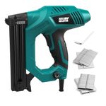 NEU MASTER Electric Nail Gun/Staple Gun,Brad Nailer for Upholstery, Carpentry & Woodworking Projects, Staples 300pcs & Nails 100pcs Included,Uses 18G Nails and Type90 Staples