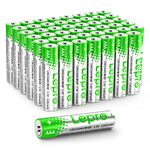 Lepro AAA Alkaline Batteries 48 Pack, 1200mAh Triple A Battery with Anti-Leakage Technology, High Capacity, Long Lasting Power, 1.5 Volt LR03 MN2400 AAA Battery Pack for Clocks Remotes Mouse Torch