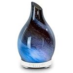 Essential Oil Diffuser 120ML Art-Glass Aromatherapy Oil Diffuser-Aroma Glass Diffuser,7 Color Changing Light, 4 Timer Setting, Auto-Off, Ultra-Quiet for Sleeping Decor Home Ofice and Gift