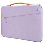 JETech Laptop Sleeve for 15-Inch MacBook Air M2 A2941, 15-Inch MacBook Pro A1990 A1707, Waterproof Bag Case with Portable Handle and Pocket, Compatible with 15 Inch Notebook (Light Purple)