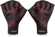 TAGVO Aquatic Gloves Half Finger, Webbed Swimming Gloves Well Stitching, Adjustable Wrist Strap Swimming Gloves, Sizes for Men Women Adult Children Aquatic Fitness Water Resistance Training