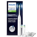Philips Sonicare 5300 Electric Toothbrush, Sonic Toothbrush with 2 Intensity Levels, Pressure Alert, EasyStart, SmarTimer and BrushPacer, White, Model HX7108/04 [New Technology]