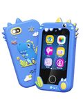Kids Toy Smartphone, Gifts and Toys for Girls Boys Ages 3-8 Years Old, Fake Play Dinosaur Toy Phone with Music Player Dual Camera Puzzle Games Touchscreen, Birthday, Kids Trip Activity