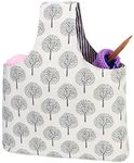 Teamoy Knitting Tote Bag, Travel Project Wrist Bag for Knitting Needles(14inches), Yarn and Crochet Supplies, Lightweight, Perfect Size for Knitting on The Go (Large, Tree)