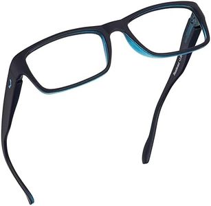 Readerest Blue Light Blocking Reading Glasses (Blue, 1.50 Magnification) - Computer Eyeglasses With Thin Reflective Lens, Antiglare, Eye Strain, UV Protection, Stylish For Men And Women