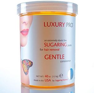 Sugaring Paste Luxury PRO – Organic Hair Removal - SOFT Delicate Paste for light hair 40 oz / 2.5 lbs - Sugar Wax Hair Remover - PROFESSIONAL SKILLS REQUIRED