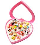 SUPER TOY Adjustable Finger Ring for Girls - 36 Pcs