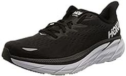 HOKA ONE ONE | Women's, Clifton 8 Running Sneakers (Black/White - 6.5) (B) US