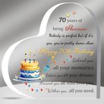 Acrylic Plaques 70th Birthday Appre