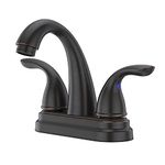 Pfister Pfirst Series 2-Handle 4" Centerset Bathroom Faucet in Tuscan Bronze, Water-Efficient Model