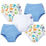 Bambino Mio, Reusable Potty Training Pants for Boys and Girls, 5 Pack (Mixed Boy Dino, 3+ Years)