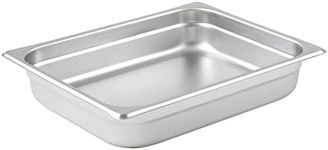 Winco 2 1/2-Inch Anti-Jamming Steam Pan, Half, 24-Gauge