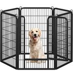 Yaheetech Dog Playpen Outdoor, Indoor Pen for Large/Medium/Small Dogs Animals Portable Playpen for RV Camping Garden Yard 6 Panels 40" Height