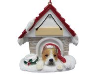 Personalized Doghouse Ornament - Pit Bull