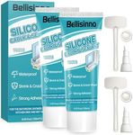 Silicone Caulk, White Caulking Waterproof, Shrink & Crack Proof, Suitable for Shower, Bathroom, Bathtub, Kitchen, Sink, 8.46 fl.oz. (120ml*2)