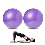 2 Pack Pilates Balls Yoga Balls Barre Balls Mini Exercise Balls, 9 Inch Small Bender Balls for Pilates, Yoga, Core Training and Physical Therapy, Improves Balance