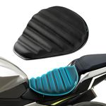 EVPARTY Universal Motorcycle TPE Gel Seat Cushion, Large 3D Honeycomb Structure Breathable & Shock Absorption Seat Pad for Long Rides