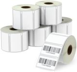 BETCKEY - Compatible DYMO 30334 (2-1/4" x 1-1/4") Multipurpose Barcode/FNSKU Labels, Perforated, Compatible with DYMO Labelwriter 450, 4XL, Rollo & Zebra Desktop Printers [6 Rolls/6000 Labels]