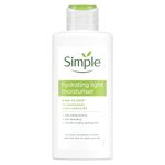 Simple Kind to Skin Hydrating Light Moisturiser Skin Care Product with Pro-Vitamins B5 and E for 12-Hour Moisturisation 125 ml