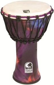 Toca SFDJ-12WP Freestyle Rope Tuned 12-Inch Djembe - Woodstock Purple Finish