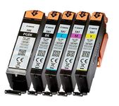 5 Original Setup Canon PGI580 CLI581 PGI-580 CLI-581 Ink Cartridges Set Pixma Printer TS8100 TS8150 TS8151 TS8152 TS9100 TS9150 TS9155 TS9500 TS9540 TS9541C TS9550 TS9551C TR7500 TR7550 TR8500 TR8550