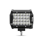 Safego 4 Inch 72W LED Work Light Bar Spotlight 12V 24V LED Pod Lights 6000LM Offroad Driving Work Light Fog Lights Lamps for 4x4 Car Tractor Truck Boat SUV ATV