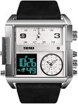 SKMEI Square Watches for Men, LED B