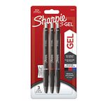 Sharpie S-Gel | Gel Pens | Medium Point (0.7mm) | Black, Red & Blue Ink | 3 Count