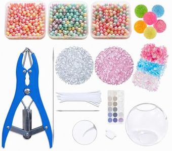 DIY Stress Ball Making Kit with Filler, 2026 New DIY Squeeze Ball Making Kit for Beginners, Portable DIY Fried Ice Squishy Shells Kit for Home Crafting (C)
