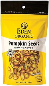 Eden Organic Pumpkin Seeds, Dry Roasted, 4-Ounce Resealable Bags (Pack of 15)