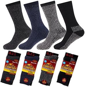 NEW 4 pairs Mens Arctic Comfort ® Thick Thermal Wool Socks High Tog Rating UK Size 6-11 EUR size 39-45