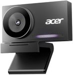 acer 4K Webcam for PC/Mac with All-Metal Unibody Sculpted, Sony 1/2" Sensor, PDAF, 2 Noise Reduction Mics, Privacy Cover, Lightweight, Fast Cooling, Streaming Camera for Live Meeting Commerce Gaming