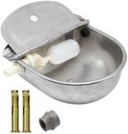 Automatic Stock Feeder Trough Bowl Dispenser Waterer for Pet Dog Horse Cattle Goat Sheep Water Stainless Steel Farm Tool