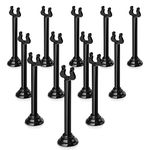 New Star 12 pcs Triton/Harp-Clip Place Card Holder Table Menu Holder Table Card Holder Table Number Holder Table Number Stand Banquet Table Place Card Holder, 4"Hx1.06"D, Black