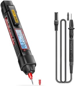 BendJoy® 2 in 1 Pen Type Digital Multimeter, 4000 Count Non Contact Voltage Tester, Digital Tester for AC/DC Voltage, Resistance, Diode, Continuity, Capacitance, Frequency (Not Include Battery)