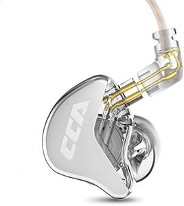 CCA CRA in Ear Monitor Headphones, Ultra-Thin Diaphragm Dynamic Driver IEM Earphones, Clear Sound & Deep Bass, Wired Gaming Earbuds with Tangle-Free Detachable Cable for Singer Musicians Drummers DJ