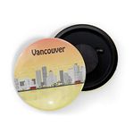 dhcrafts Fridge Magnet Multicolour Places Vancouver City in Western Canada Glossy Finish Design Pack of 1