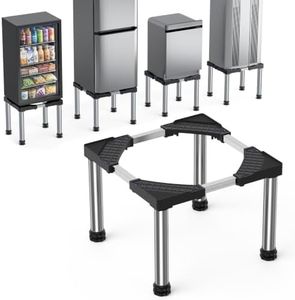 Mini Fridge Stand Adjustable Height 15"-16.1" for 22"-27.6" Appliance Black