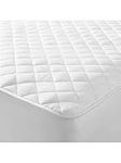 Home Living Quilted Mattress Protector Extra Deep 40cm Fitted Anti Allergy Plush Breathable Ultra Soft Hotel Quality Mattress Pillow Protector (King Size)