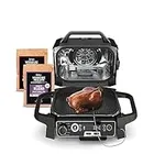 Ninja OG701 7-in-1 Outdoor Electric Grill & Smoker - Grill, BBQ, Air Fry, Bake, Roast, Dehydrate & Broil - Uses Woodfire Pellets - Portable & Weather Resistant