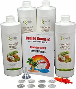 CRUISE RUNNERS Fake Shampoo & Conditioner by ® Hidden Liquor Alcohol Flasks for Booze Cruise | Enjoy Rum Runners 4 Bottles